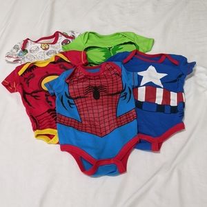 5 PC 3-6 Mo Boys Marvel Superhero - So Cute!